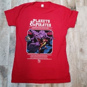 Limited edition planets & pirates tshirt
